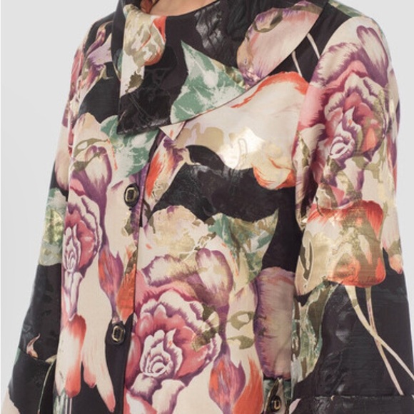 Joseph Ribkoff Multicolor Floral Jacket size 12 NWOT - Picture 1 of 6